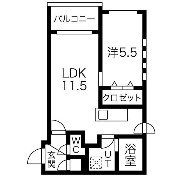 カームヴィレッジの間取り