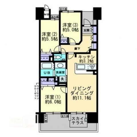 高松市寿町1丁目 15階建 築9年のイメージ