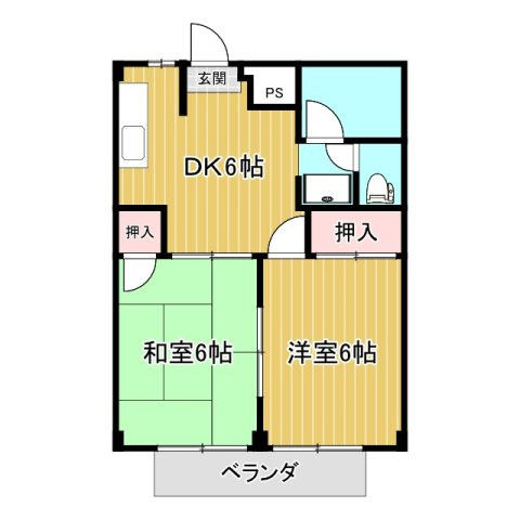 【シティーハイツEiの間取り】