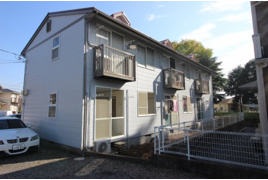 つくば市要のアパートの外観