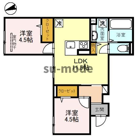 間取り：227101073652