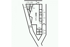 米虫ハイツの区画図