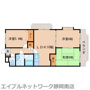 焼津市与惣次のマンションの間取り