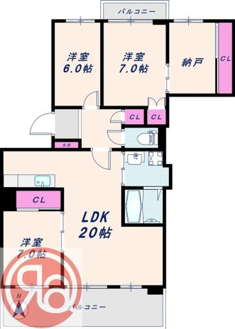 あみだ池ハイツの間取り