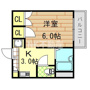 ガリューコート菱屋西（長瀬賃貸）の間取り