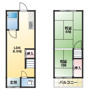 大阪市住之江区御崎の戸建ての間取り