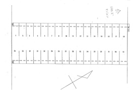 名古屋市西区中小田井の駐車場の区画図