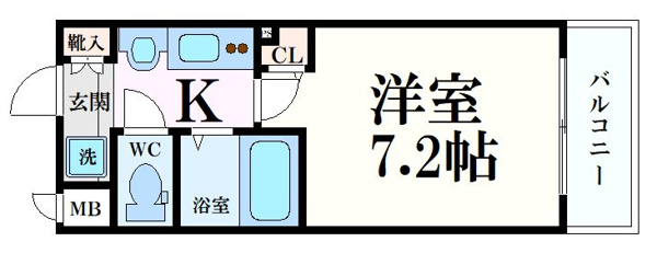 エステムプラザ京都烏丸五条の間取り