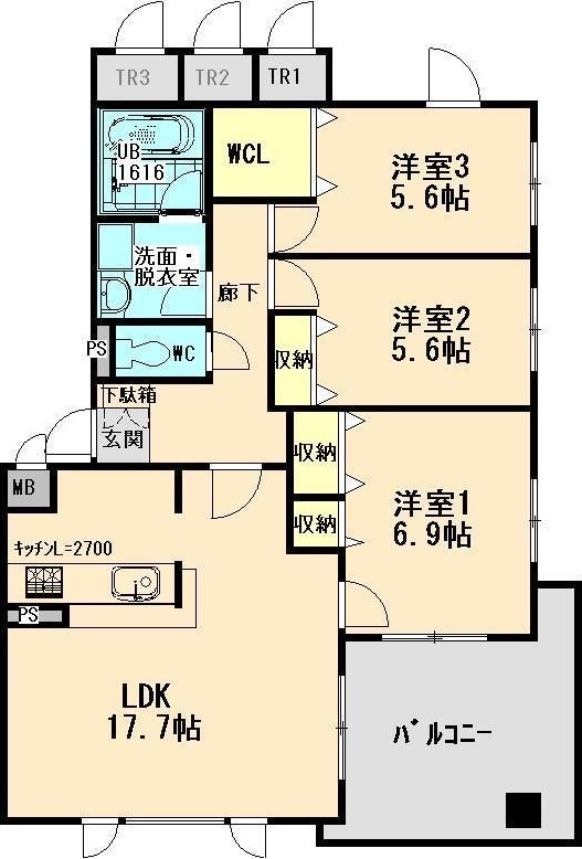 間取り：224007686395