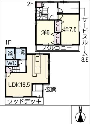 川合町2丁目貸家のイメージ