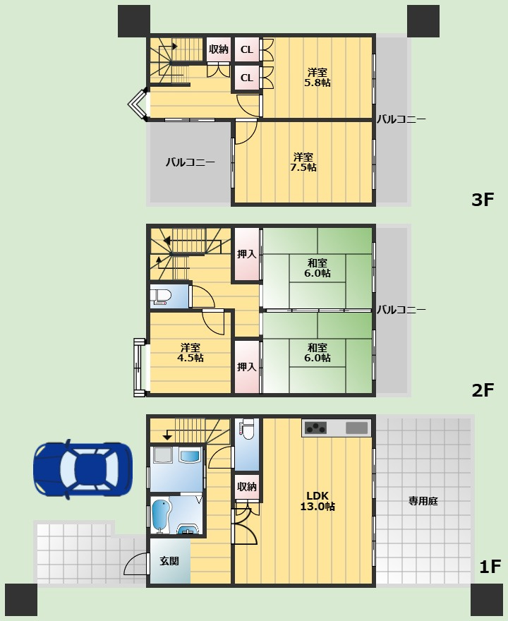 間取り：227092337347