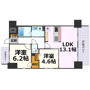S-RESIDENCE亀島駅前blazeの間取り