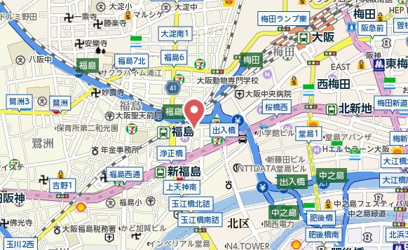 ヴィラ福島の地図