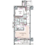 コンシェリア新宿 ＨＩＬＬＳＩＤＥ ＳＱＵＡＲＥの間取り