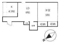 杉並区桃井の事務所の間取り
