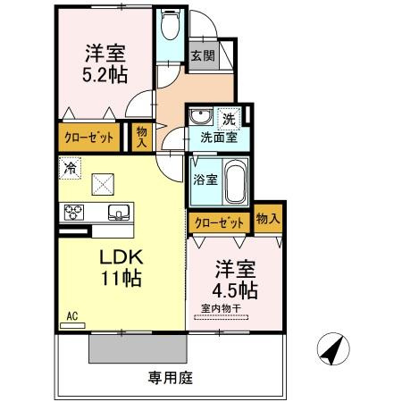 フキノトウ牟礼北 A棟のイメージ