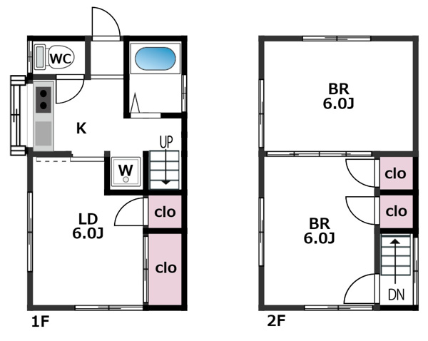 【笛木アパートの間取り】