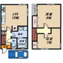 深井中町戸建の間取り