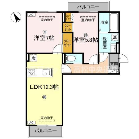 J.リヴェール高松西宝町 A棟のイメージ