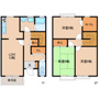 生駒市生駒台北のテラスの間取り