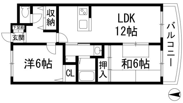 シェリール甲東園の間取り