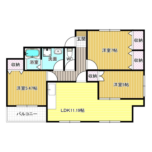 間取り：227105463619