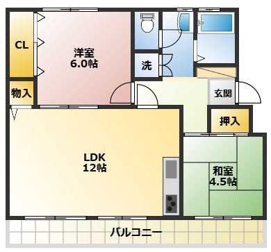 【名瀬マンションの間取り】