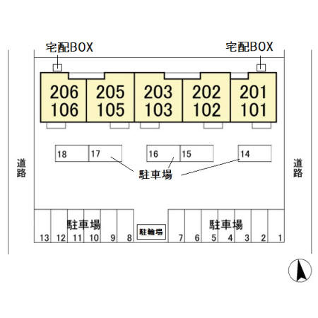 【セジュール クレストの区画図】