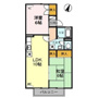 鹿児島市清和のアパートの間取り