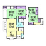 室蘭市崎守町１５０番１号　戸建の間取り
