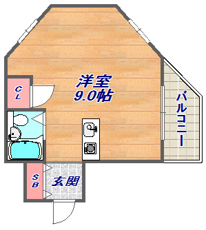 サムティ灘駅前の間取り