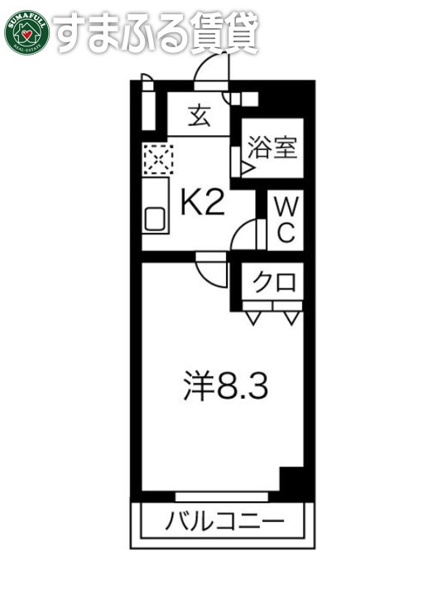 メゾン　ド　サフィール　岡崎市明大寺本町の間取り
