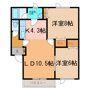 Wisteria(ウィステリア)A棟の間取り