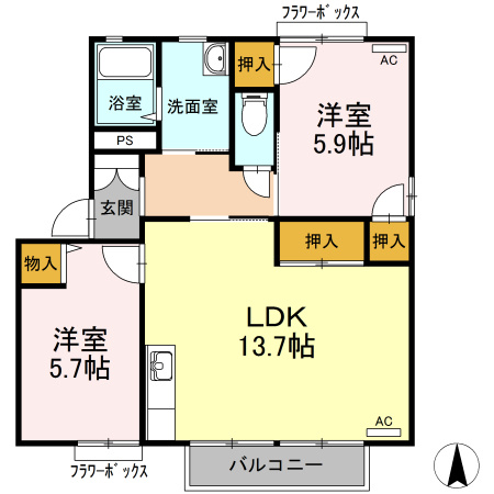 ラシェットエムザC棟のイメージ