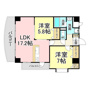 北九州市八幡東区西本町のマンションの間取り