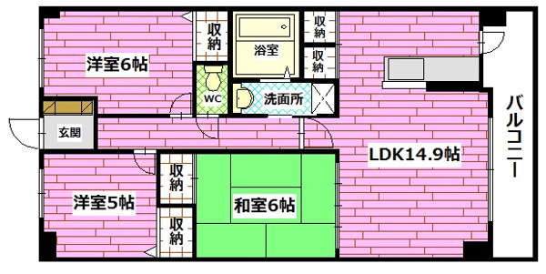 【アーバンライフ相田の間取り】