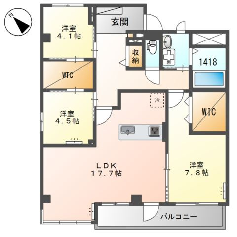 【KK BLDGの間取り】