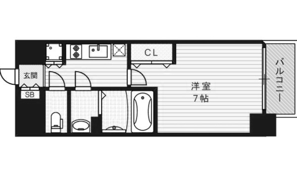 ファーストステージ江戸堀パークサイドの間取り