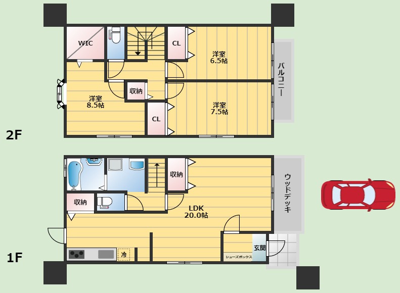 間取り：227100671694