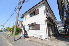 川崎市中原区下小田中のアパートの外観