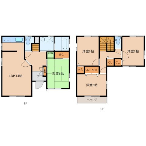 橿原市北八木町2丁目&nbsp;2階建&nbsp;築22年のイメージ