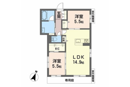 リバーサイド中万々の間取り