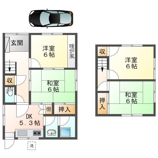 上枝貸家　東端のイメージ