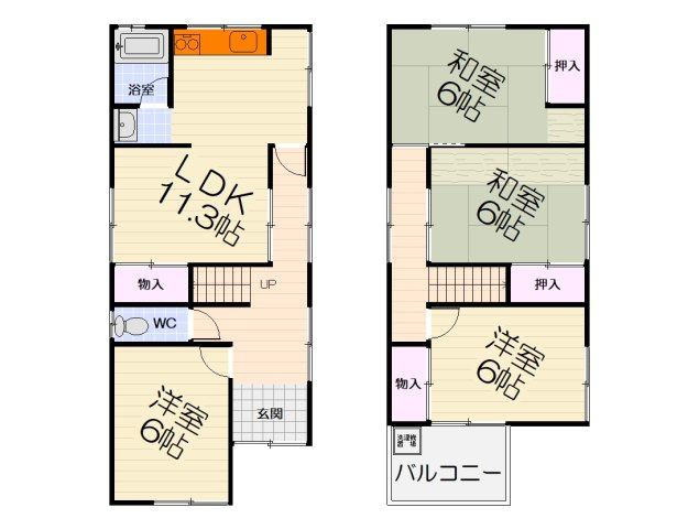 間取り：227095301415