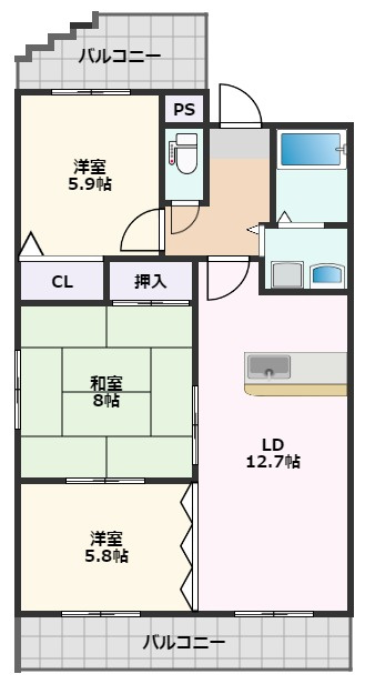 間取り：227103877687