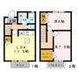 レジダンス富塚Bの間取り