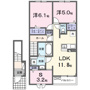 GROVE　STAGE　B棟の間取り