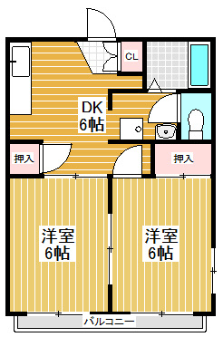【シティコーポの間取り】