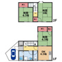 湖南市岩根貸家の間取り