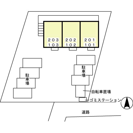 【ヴィラ･グレースの区画図】